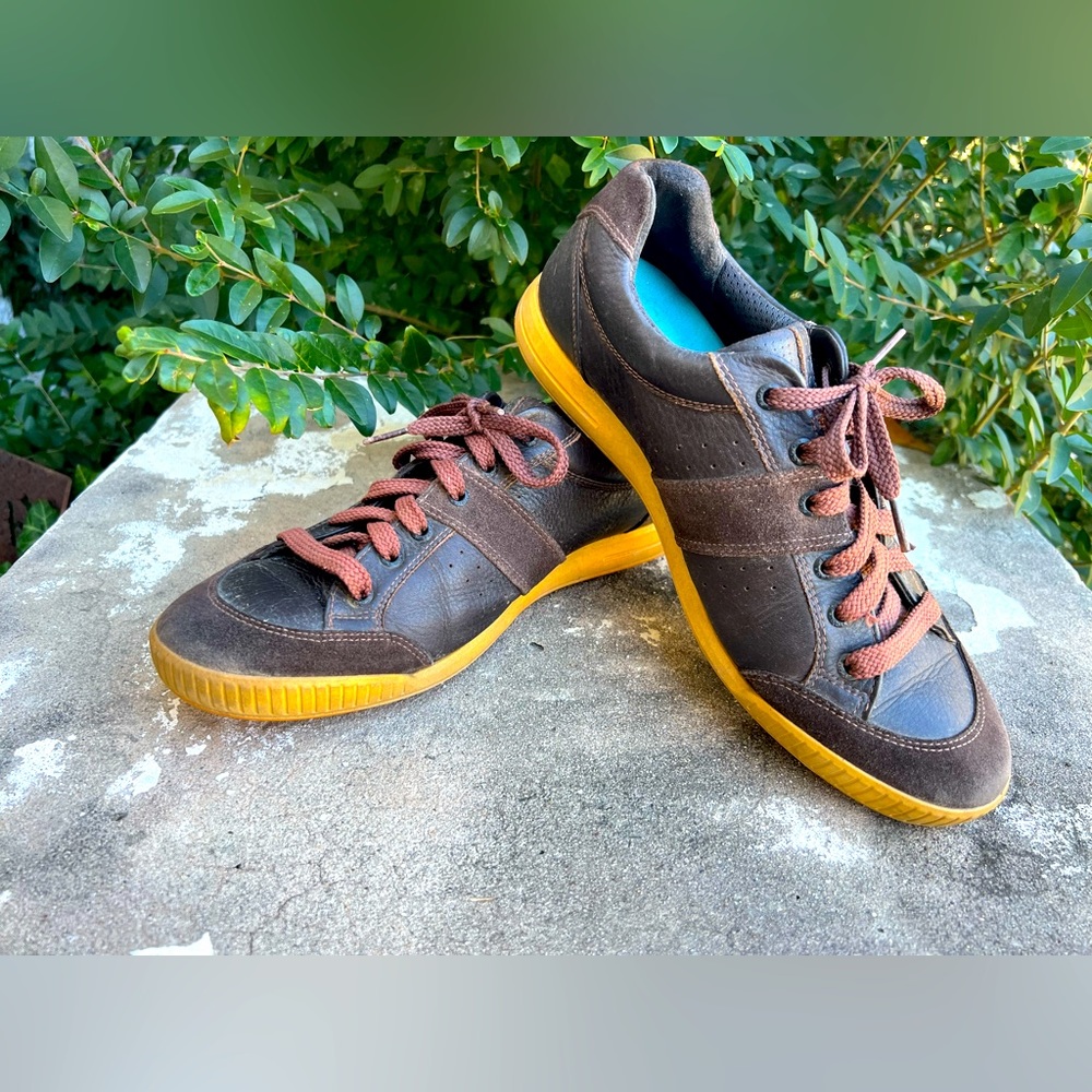 ECCO Street Retro Mens Golf Shoes Chocolate Brown Leather Sz US 10-10.5 (EU 44)